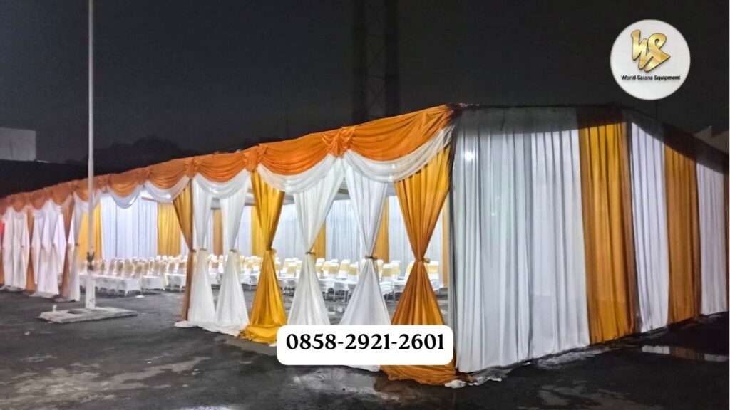 sewa tenda dekorasi serut depok untuk event wedding dll