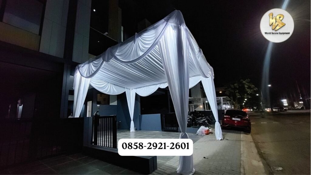 sewa tenda dekorasi serut depok untuk event wedding dll