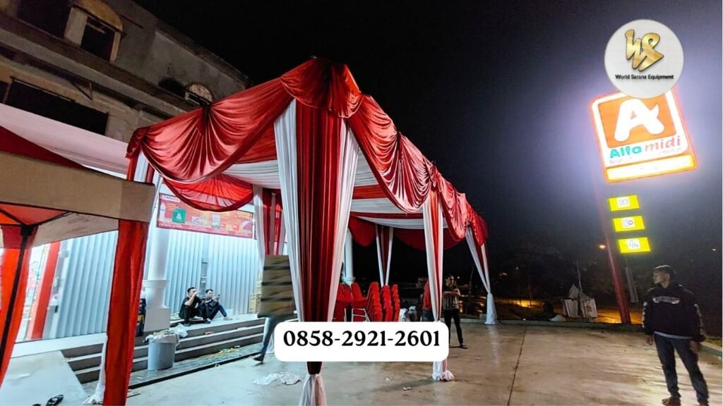 sewa tenda dekorasi serut depok untuk event wedding dll