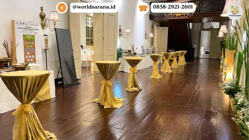 SEWA MEJA BARSTOOL COVER DAN PITA CILANDAK JAKARTA SELATAN