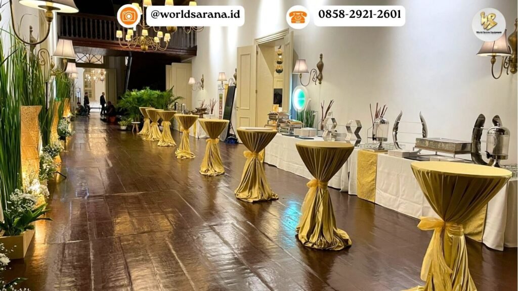 SEWA MEJA BARSTOOL COVER DAN PITA CILANDAK JAKARTA SELATAN