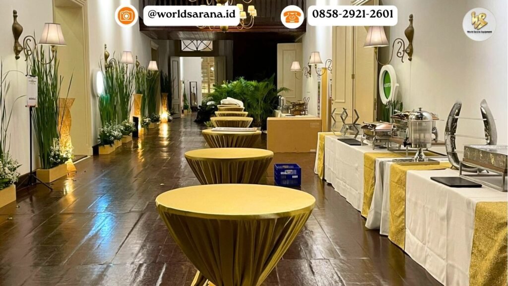 SEWA MEJA BARSTOOL COVER DAN PITA CILANDAK JAKARTA SELATAN