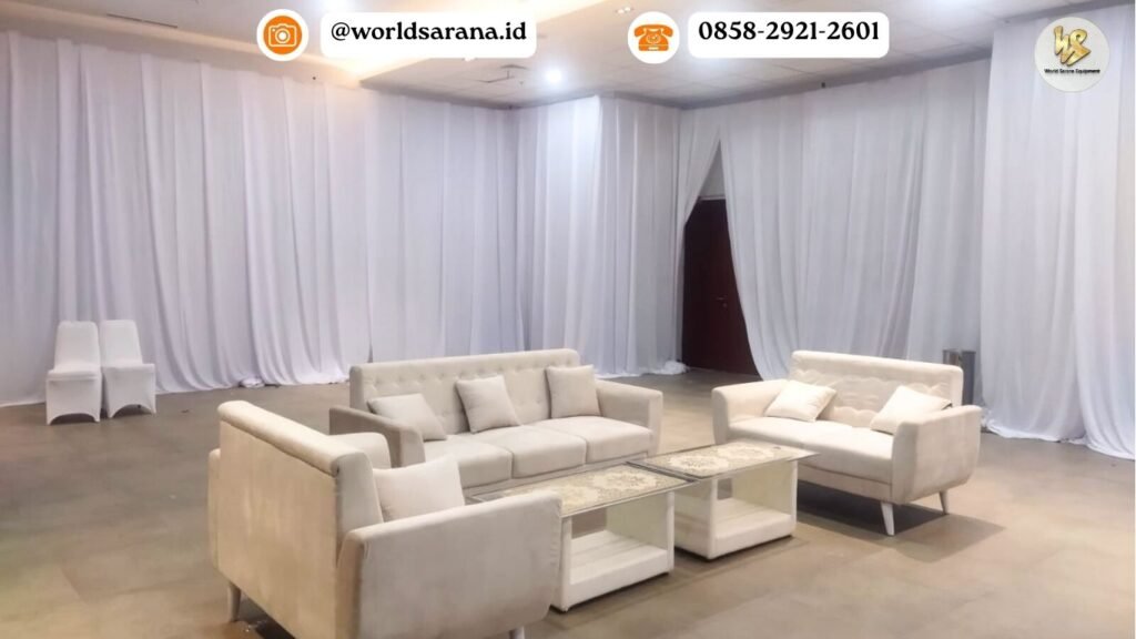 Sewa Sofa Minimalis Bludru Depok
