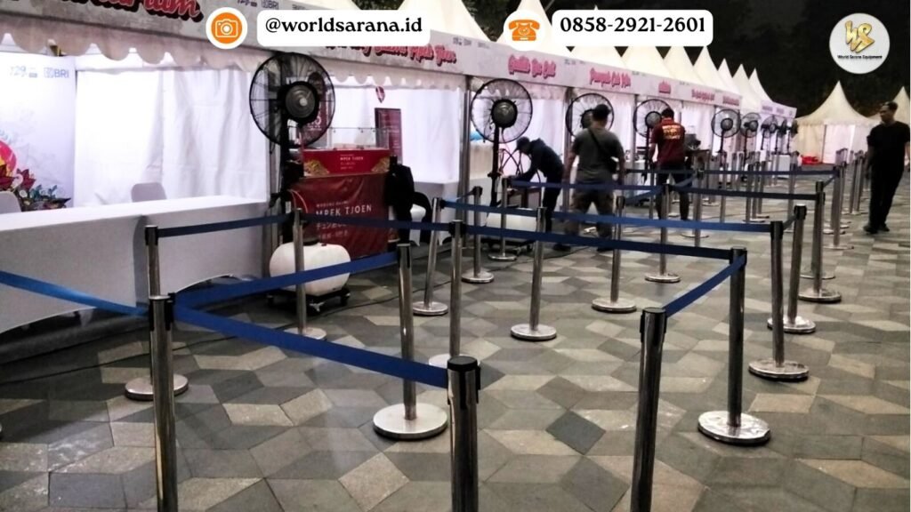 SEWA TIANG ANTRIAN JAKARTA PUSAT PROMO FREE ONGKIR