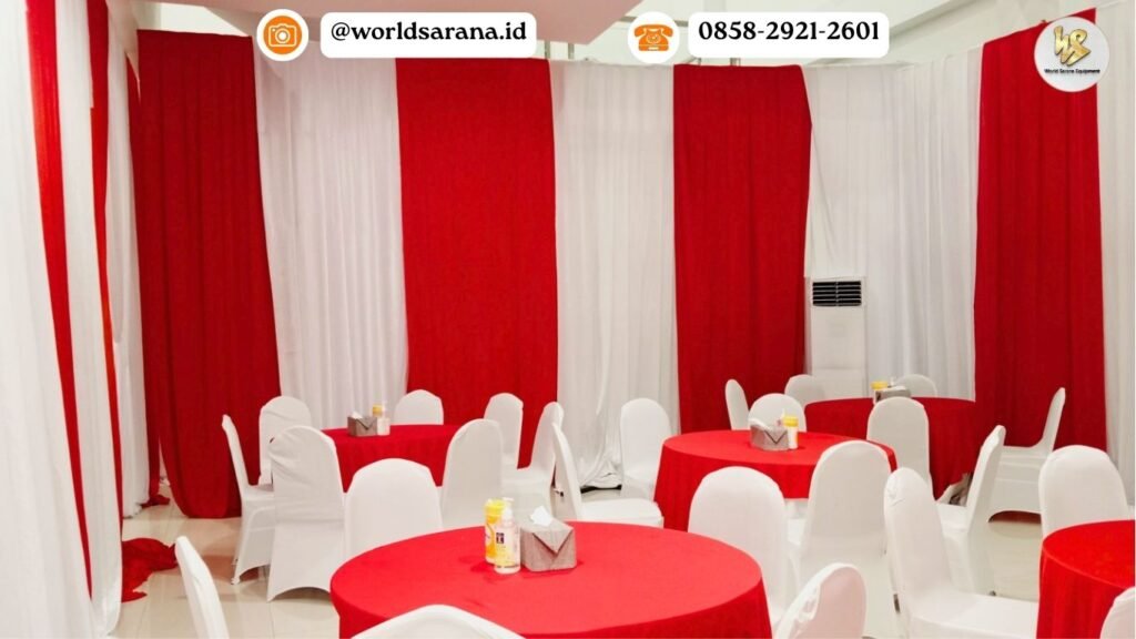SEWA TIRAI MERAH PUTIH UNTUK DEKORASI HUT RI 2025