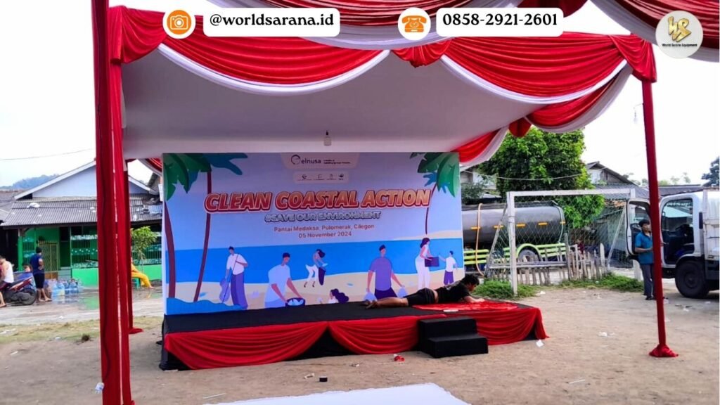 SEWA TENDA DEKOR MERAH PUTIH DI JAKPUS