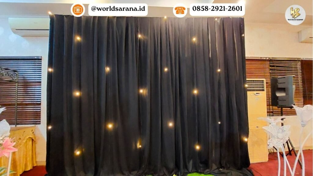 SEWA BLACK CURTAIN STARLIGHT JAKARTA
