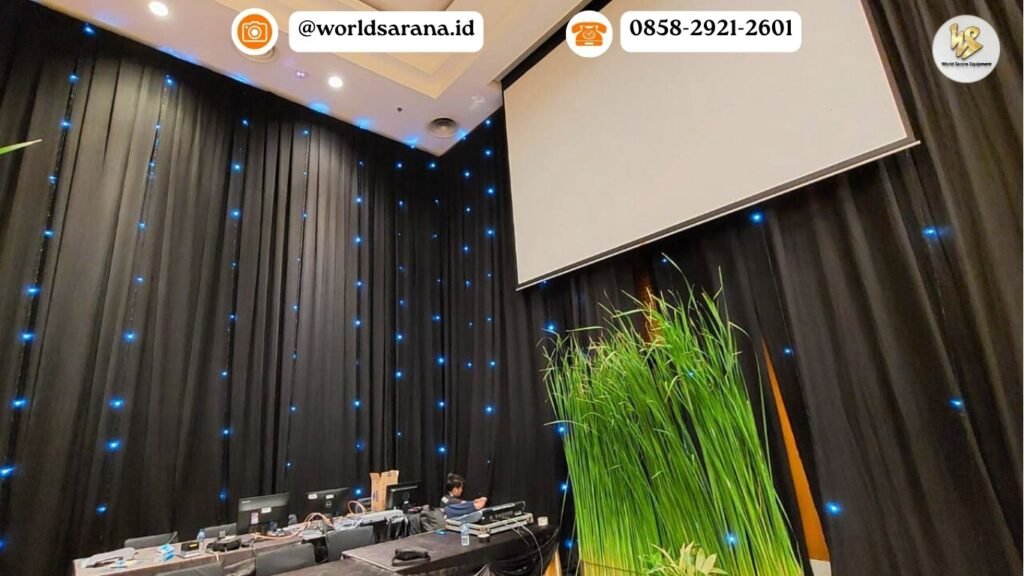 SEWA BLACK CURTAIN STARLIGHT JAKARTA