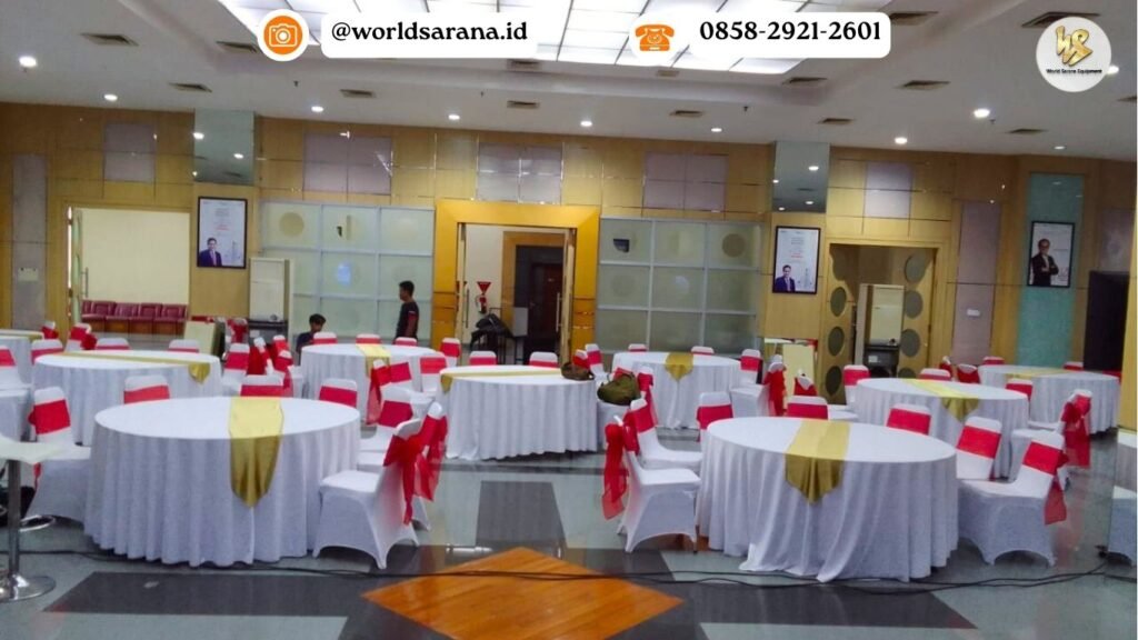 JASA SEWA ROUND TABLE DI BEKASI COCOK UNTUK ACARA KANTOR