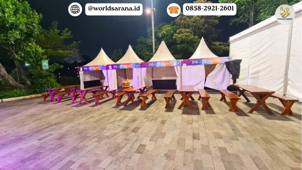 SEWA TENDA SARNAFIL & MEJA TAMAN SENAYAN JAKARTA